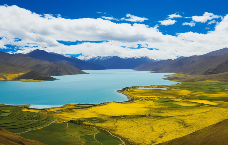 秋季西藏清新的自然风光湖水秋景,高清,摄影图,摄影图片,图片大全,摄影图免费下载
